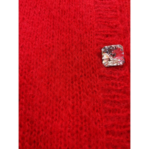 vtg Jennifer Reed Petite Mohair Blend Faux Cardigan Hand Knit Size‎ M - Picture 5 of 8